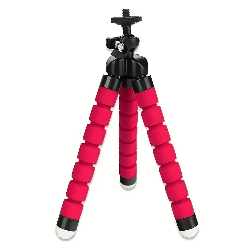 Portable Flexible Octopus Tripod with Phone Clip Mount