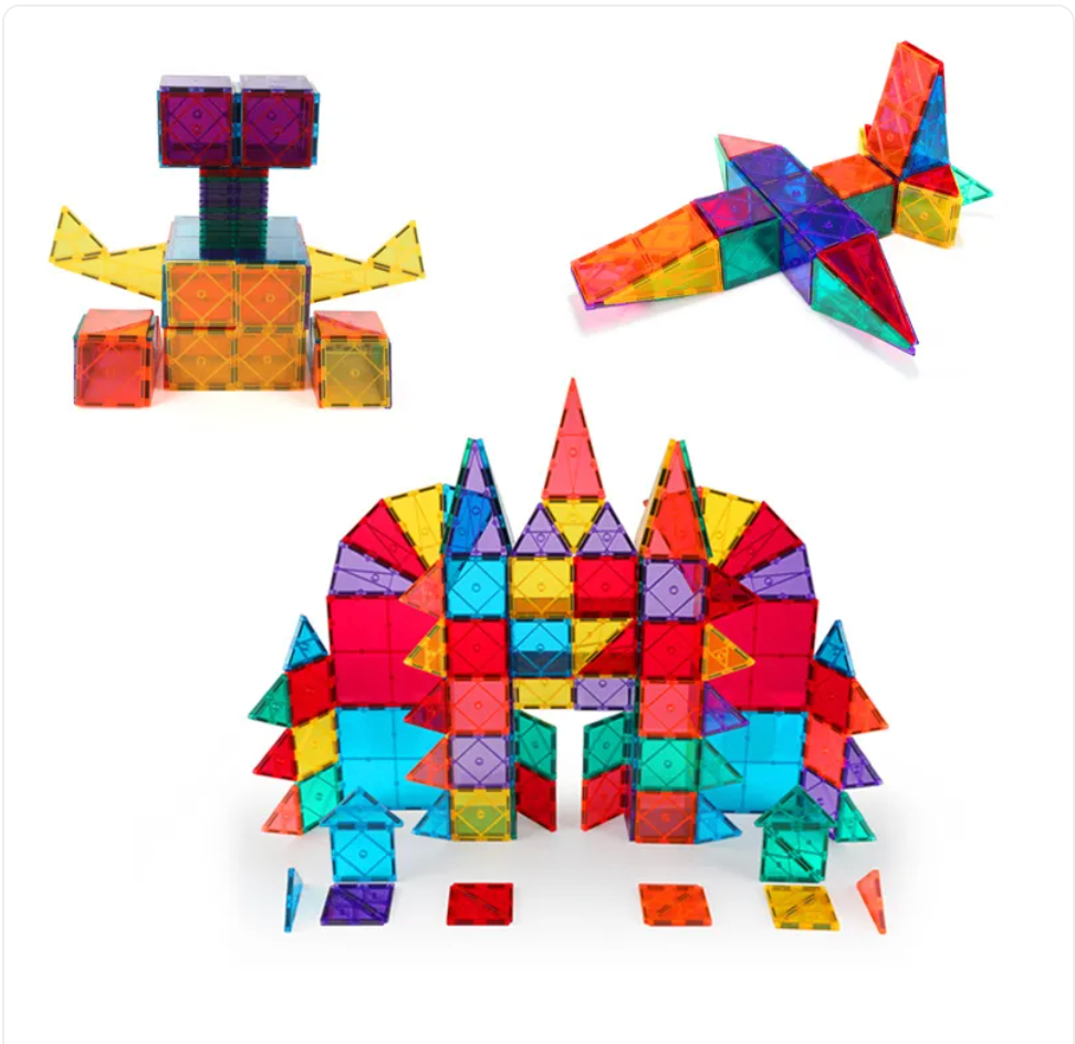 100pc Magnetic Windows Building Blocks