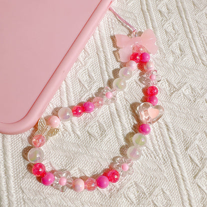 Creative Sea Salt Jelly Bow Phone Chain Accessories
