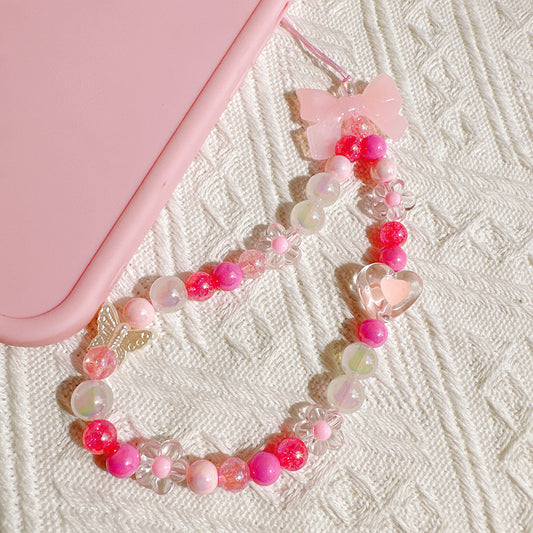 Creative Sea Salt Jelly Bow Phone Chain Accessories