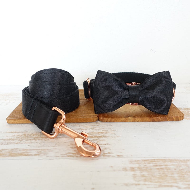 New Luxurious Metal Buckle Dog Ring & Lead for Pets
