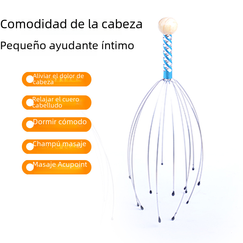 Octopus Head Massager for Scalp and Back Relief