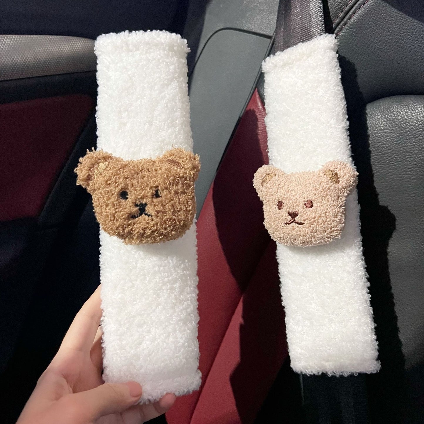 Cartoon Bear Car Seat Belt Shoulder Cover