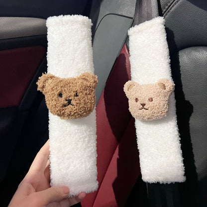 Cartoon Bear Car Seat Belt Shoulder Cover