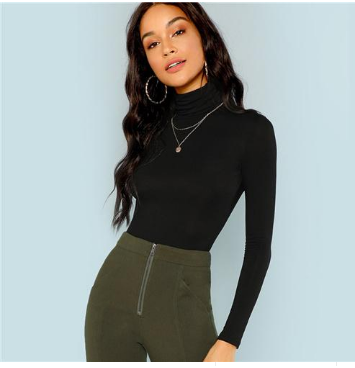 Slimming Black Fitted Clothing