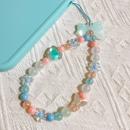 Creative Sea Salt Jelly Bow Phone Chain Accessories