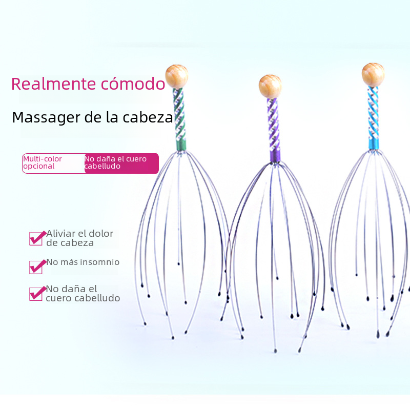 Octopus Head Massager for Scalp and Back Relief