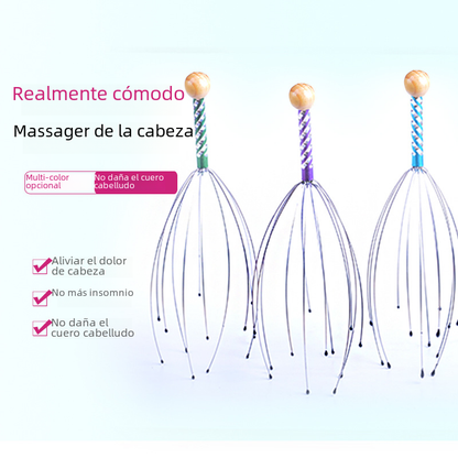 Octopus Head Massager for Scalp and Back Relief