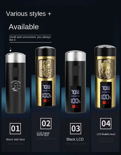 LARGNER Mini Electric Shaver - Rechargeable Travel Size