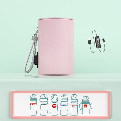 Portable USB Baby Bottle Warmer Heating Jacket