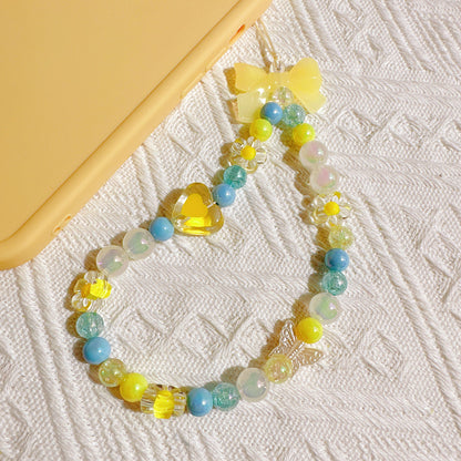 Creative Sea Salt Jelly Bow Phone Chain Accessories