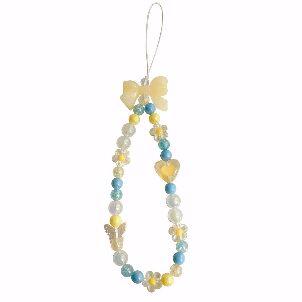 Creative Sea Salt Jelly Bow Phone Chain Accessories