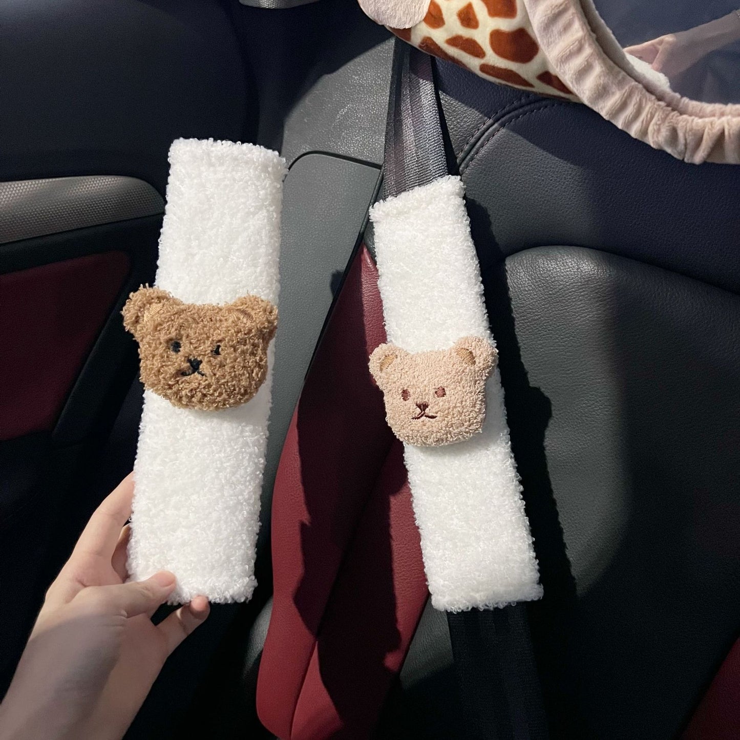 Cartoon Bear Car Seat Belt Shoulder Cover