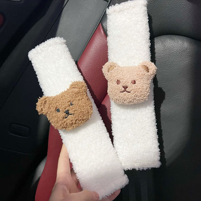 Cartoon Bear Car Seat Belt Shoulder Cover